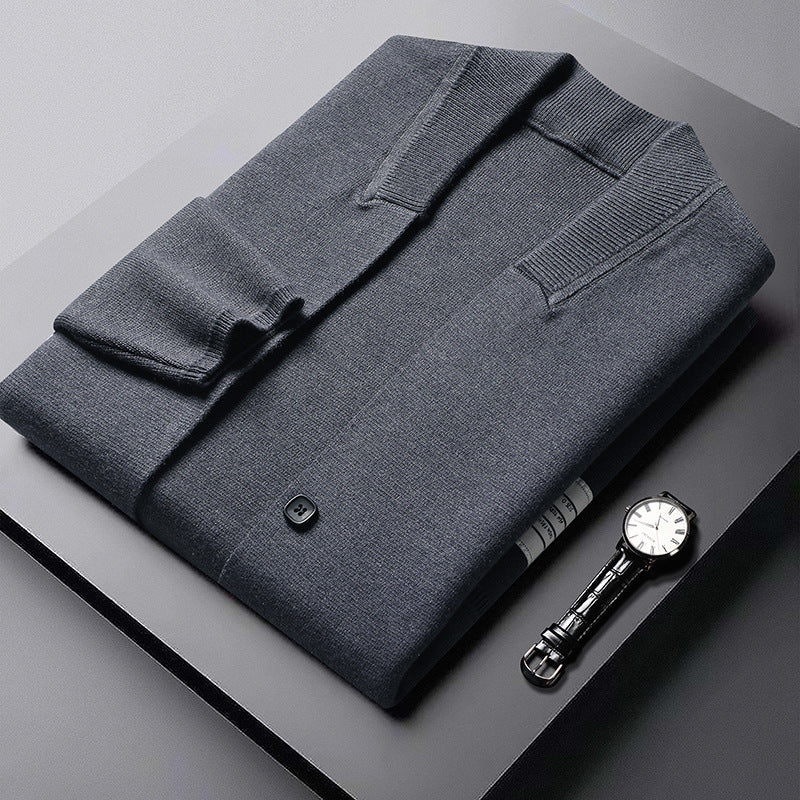 Long sleeved sweater men's knitted sweater