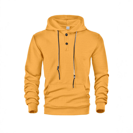 Loose casual hooded long sleeved sweatshirt