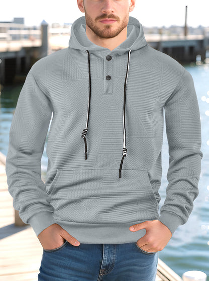 Loose casual hooded long sleeved sweatshirt
