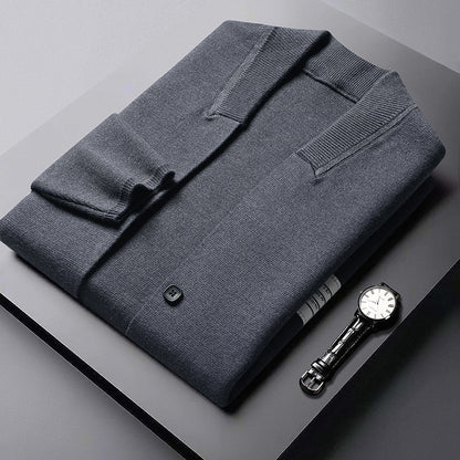 Long sleeved sweater men's knitted sweater