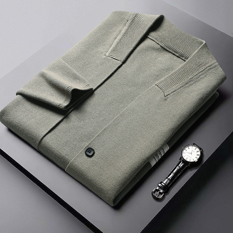 Long sleeved sweater men's knitted sweater